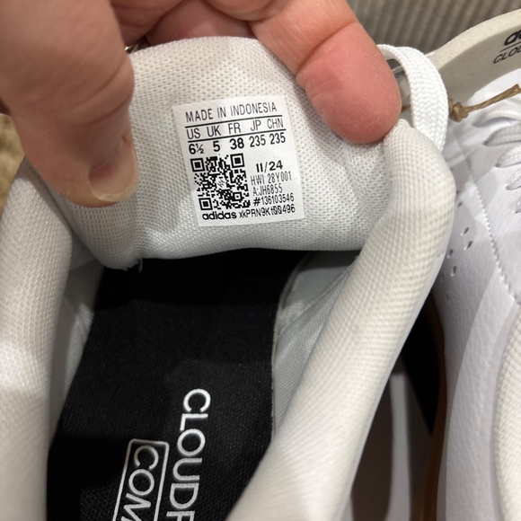 White Adidas Womens Advantage 2.0 Shoes Size 6.5 - Picture 11 of 14